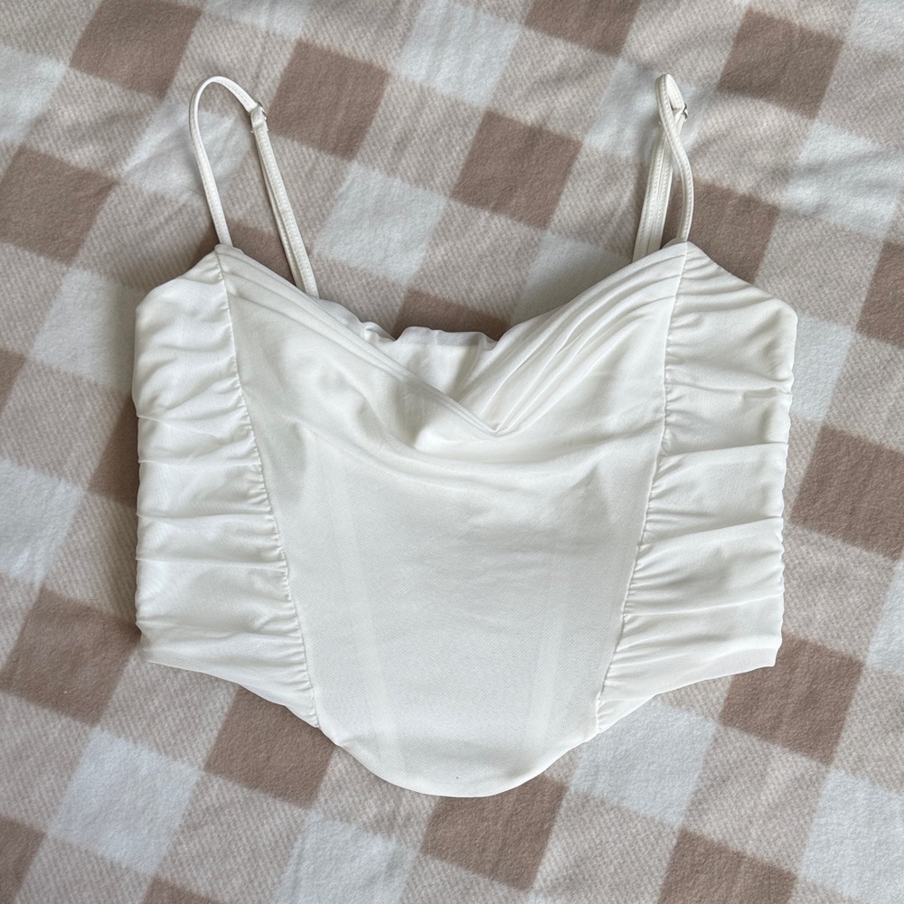 White Fox Corset Top